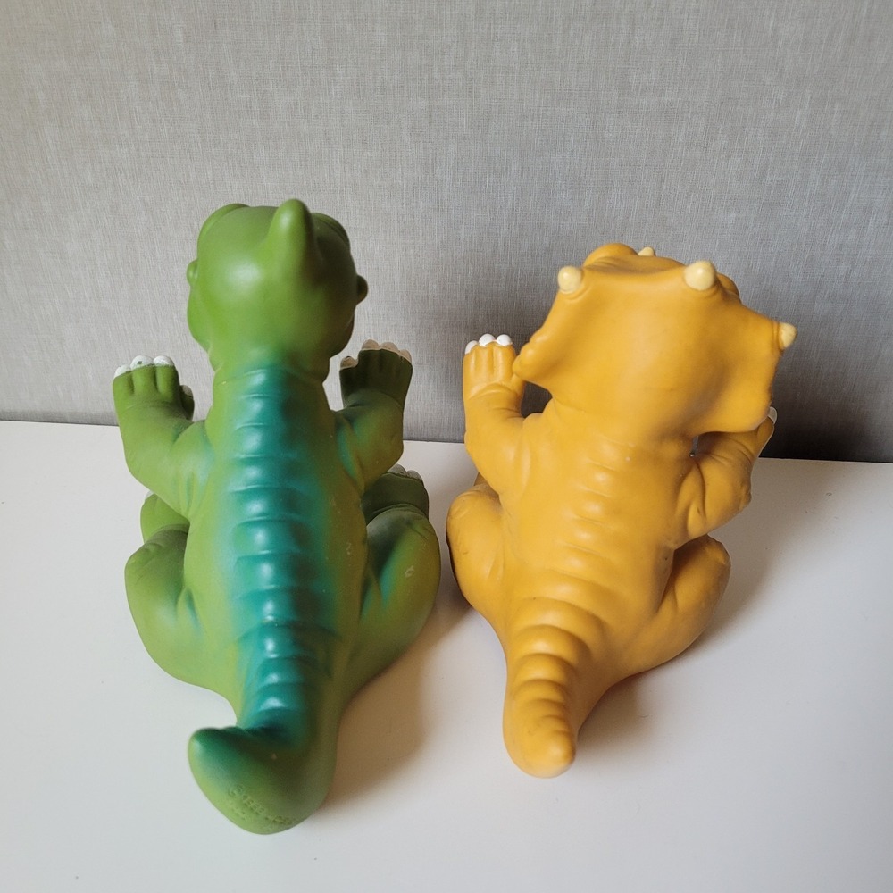 Vintage 1988 Land Before Time Pizza Hut Puppets - Cera & Ducky Set - Rare - Picture 4 of 9